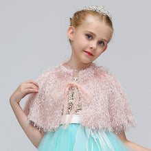 Load image into Gallery viewer, Autumn Shawl for Little Girls- Kids Bolero for Flower Girl
