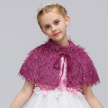 Load image into Gallery viewer, Autumn Shawl for Little Girls- Kids Bolero for Flower Girl
