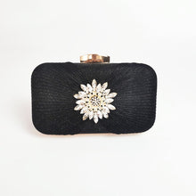 Load image into Gallery viewer, Flower Diamond Luxury Designer Evening Clutch Bag
