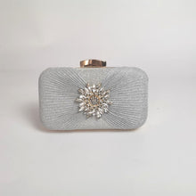 Load image into Gallery viewer, Flower Diamond Luxury Designer Evening Clutch Bag
