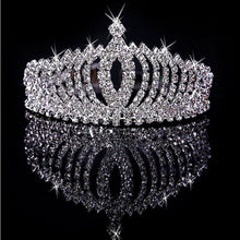 Load image into Gallery viewer, Children&#39;s Rhinestone Crown -Princess Girl Tiara with Comb-High-Grade Crystal
