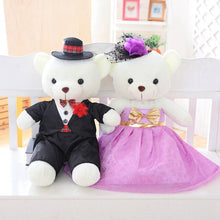 Load image into Gallery viewer, 40cm Plush Bridal Teddy Bear Couple-Wedding Gift- Decoration

