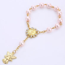 Load image into Gallery viewer, Imitation Pastel Pearl Angel Catholic Holy Rosary-Communion-gift-keepsake-favor
