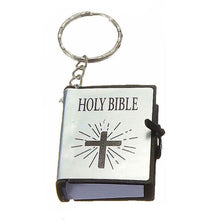 Load image into Gallery viewer, Mini Christian Holy Bible Cross - Religious Keychain
