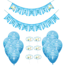 Load image into Gallery viewer, Blue First Holy Communion Party Decorations-Supplies for Boy
