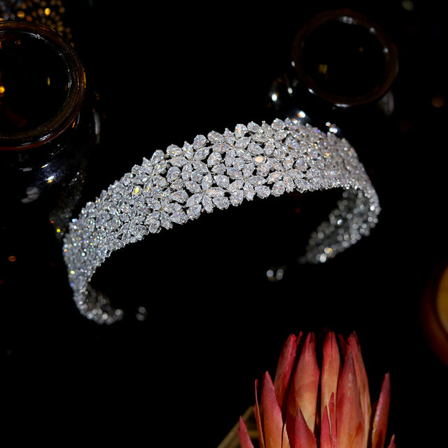 Cubic Zirconia Dream Bridal Tiara-Headband-Wedding Hair Accessory