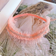 Load image into Gallery viewer, Assorted Girls Sheer Lace and Pearls Hair Accessories for Flower Girls and Special Events

