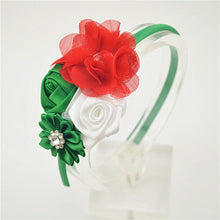 Load image into Gallery viewer, Ribbon Rose and Crystal Hair Band-Headbands got Flower Girls-Hair Accessories
