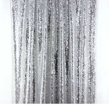 Load image into Gallery viewer, Shimmer Sequin Backdrop Curtain For Wedding - Birthday Party-  Anniversary -  Background Photo Prop
